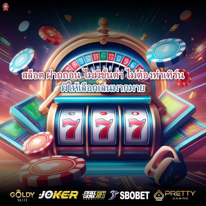 สล็อต ฝากถอน ไม่มีขั้นต่ำ ไม่ต้องทำเทิร์นมีให้เลือกเล่นมากมาย
